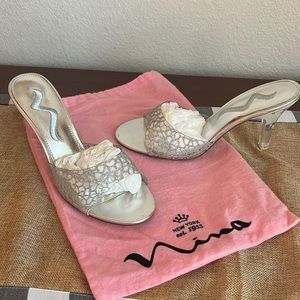 NINA Silver Dress sandals